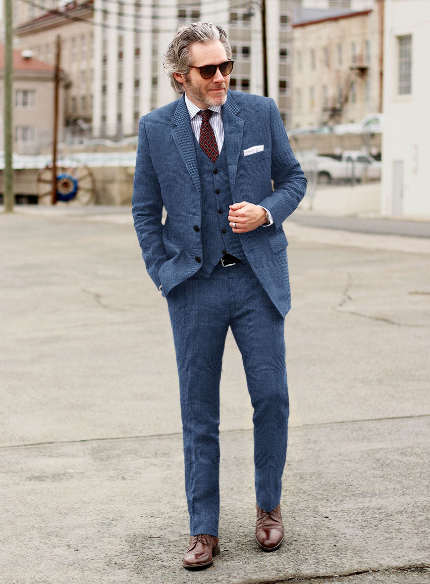 Solbiati Blue Prince Linen Suit - StudioSuits
