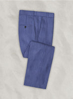 Solbiati Azure Blue Seersucker Pants - StudioSuits