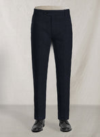 Solbiati Dark Blue Linen Pants - StudioSuits