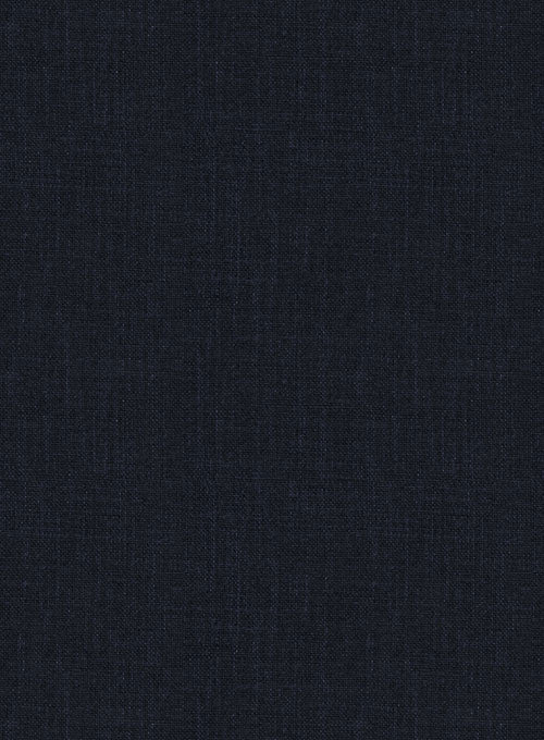 Solbiati Dark Blue Linen Pants - StudioSuits