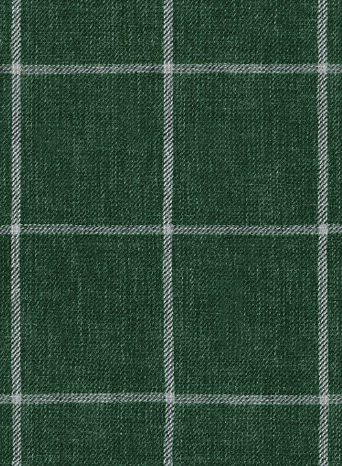 Solbiati Green Windowpane Linen Suit - StudioSuits