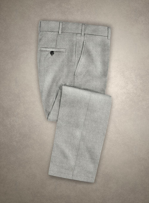 Solbiati Light Gray Corduroy Pants - StudioSuits