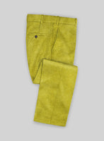 Solbiati Lime Green Corduroy Pants - StudioSuits