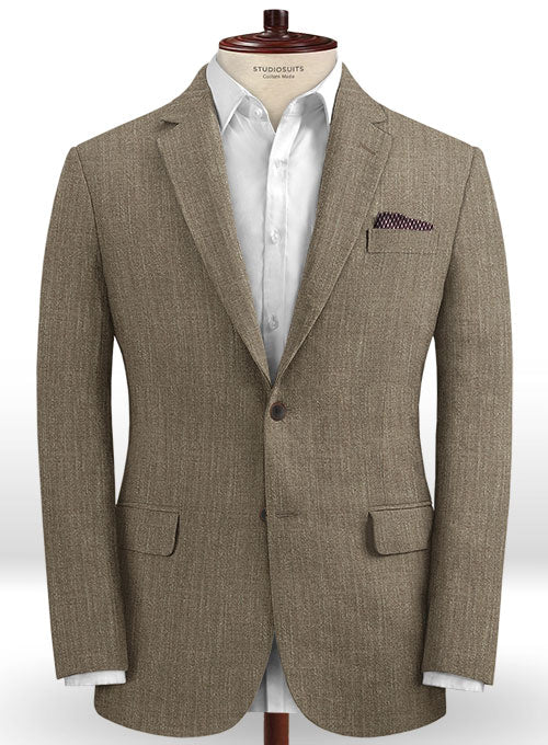 Solbiati Linen Wool Silk Osso Jacket - StudioSuits