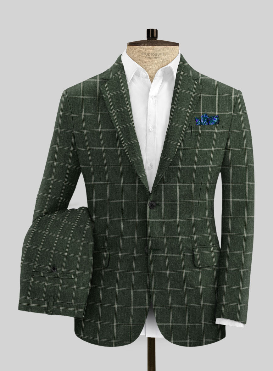 Solbiati Linen Wool Silk Leggi Suit - StudioSuits