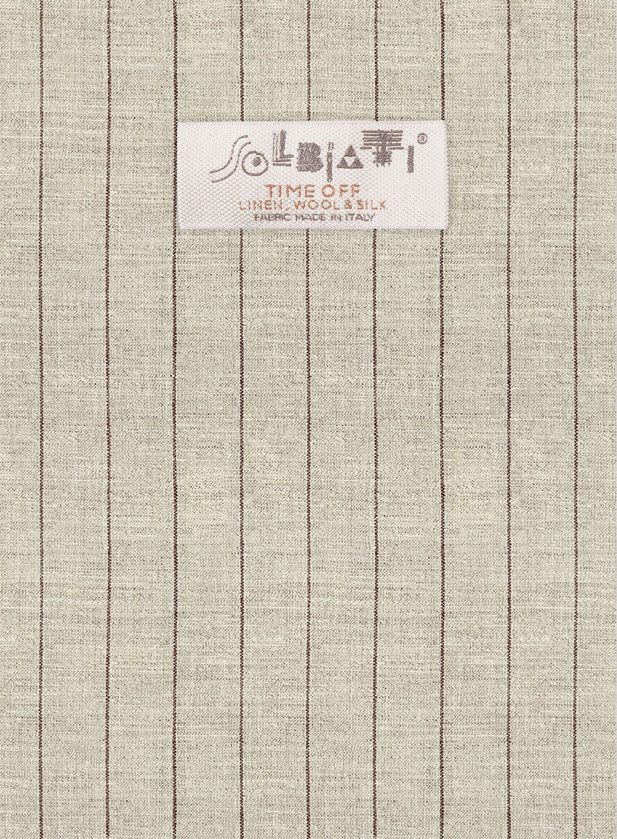 Solbiati Linen Wool Silk Occhi Jacket - StudioSuits