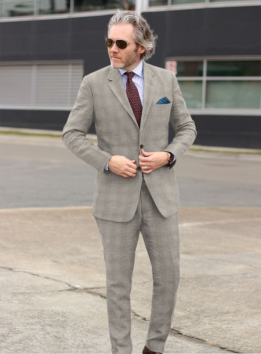 Solbiati Linen Wool Silk Tapulo Suit - StudioSuits