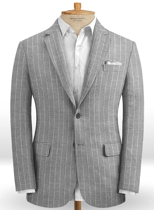 Solbiati Linen Wool Silk Tromo Jacket - StudioSuits