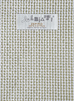 Solbiati Gingham Beige Seersucker Pants - StudioSuits