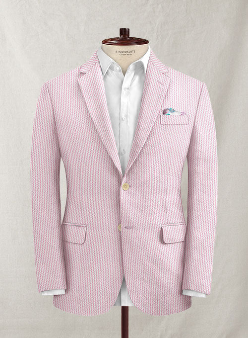 Solbiati Pink Seersucker Jacket - StudioSuits