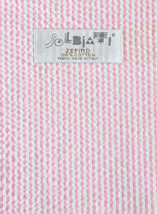 Solbiati Pink Seersucker Jacket - StudioSuits