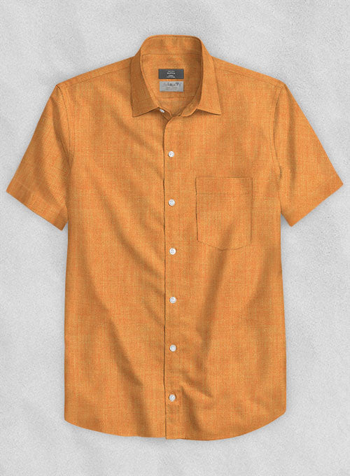 Solbiati Orange Linen Shirt