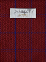 Solbiati Wine Checks Seersucker Jacket - StudioSuits