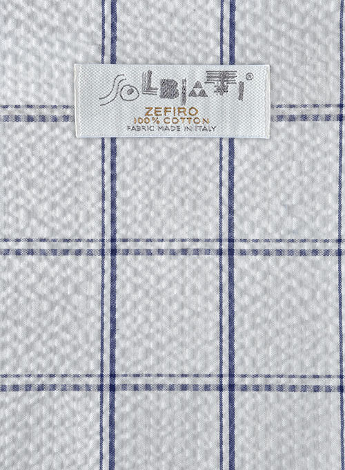 Solbiati White Checks Seersucker Jacket - StudioSuits