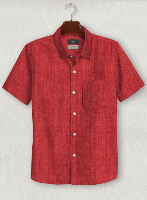 Solbiati Red Linen Shirt