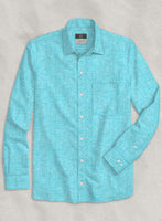 Solbiati Robin Blue Linen Shirt