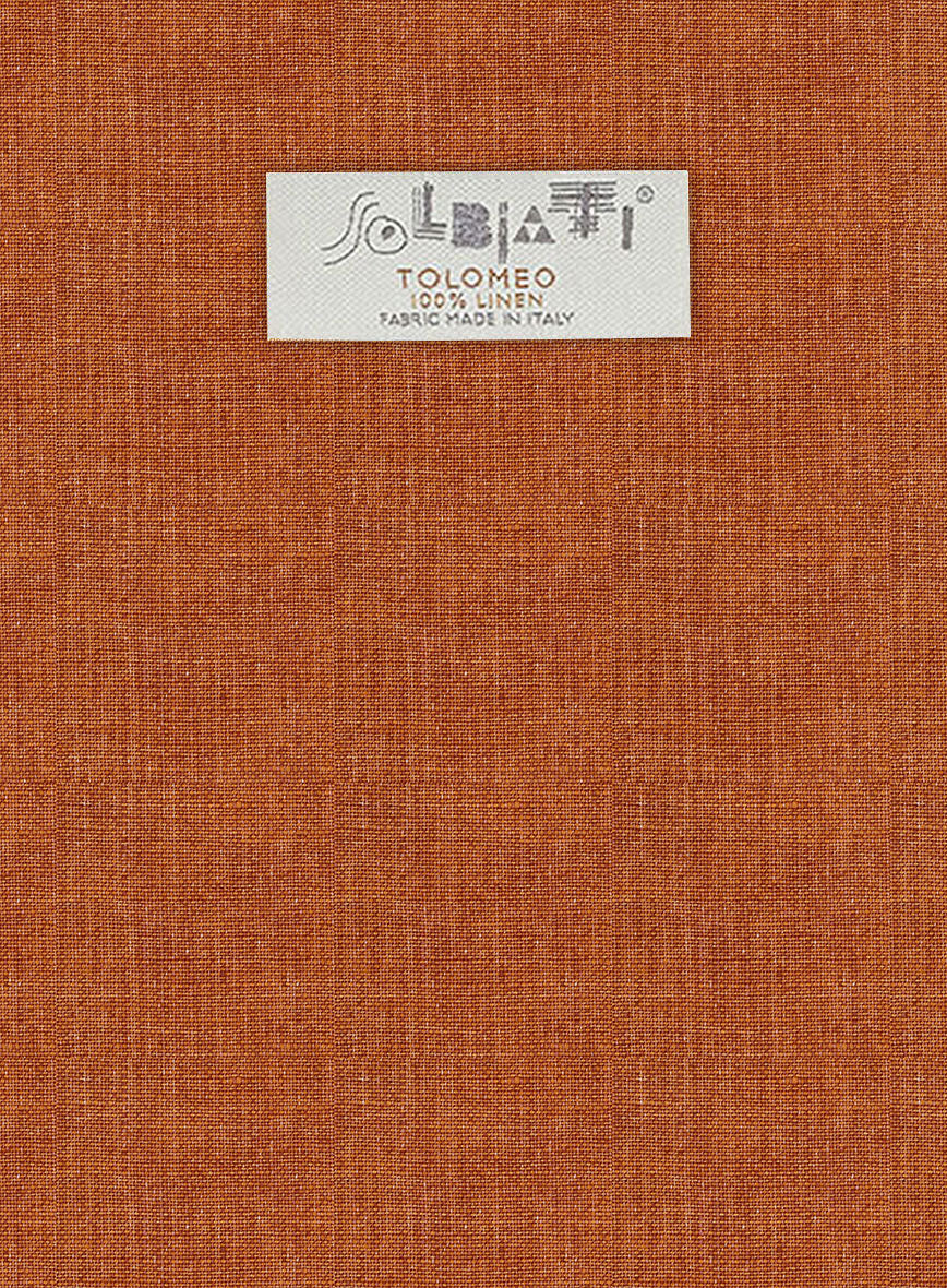 Solbiati Rust Linen Jacket - StudioSuits