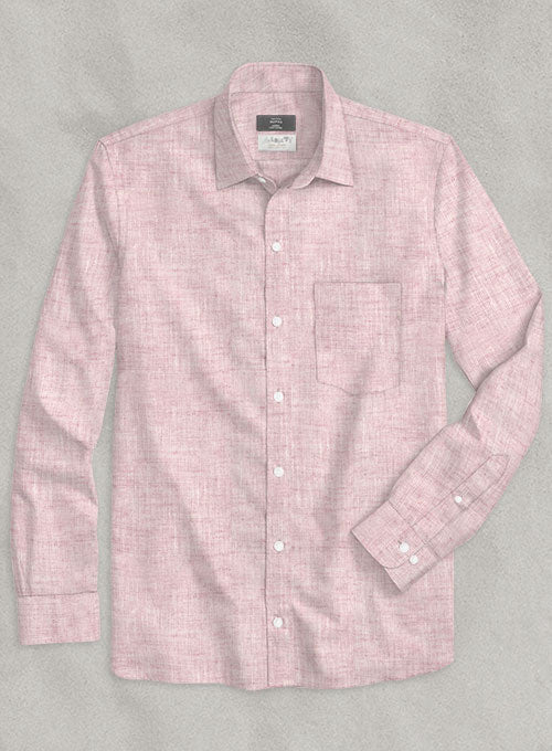 Solbiati Slate Pink Linen Shirt - StudioSuits