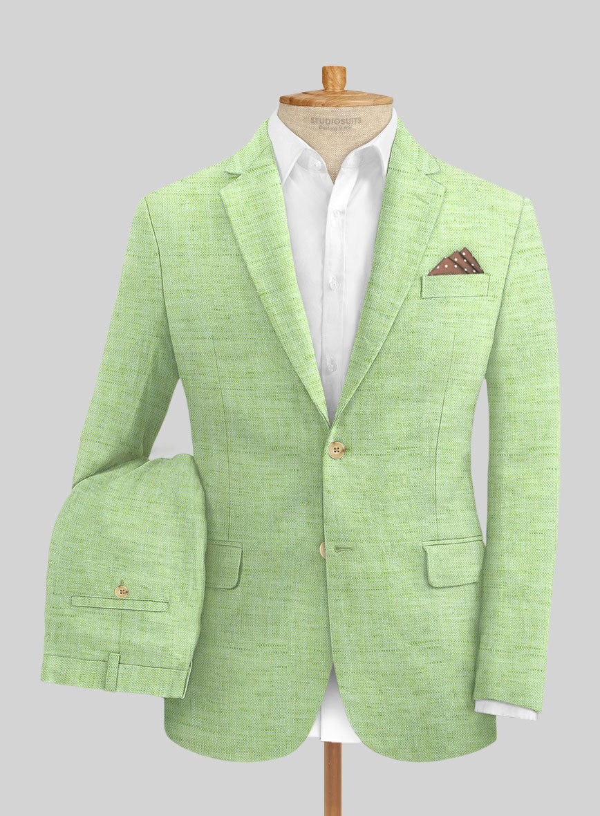 Solbiati Spring Green Linen Suit - StudioSuits