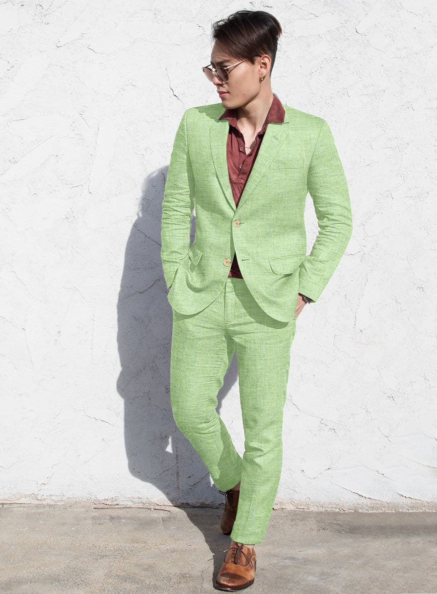 Solbiati Spring Green Linen Suit - StudioSuits