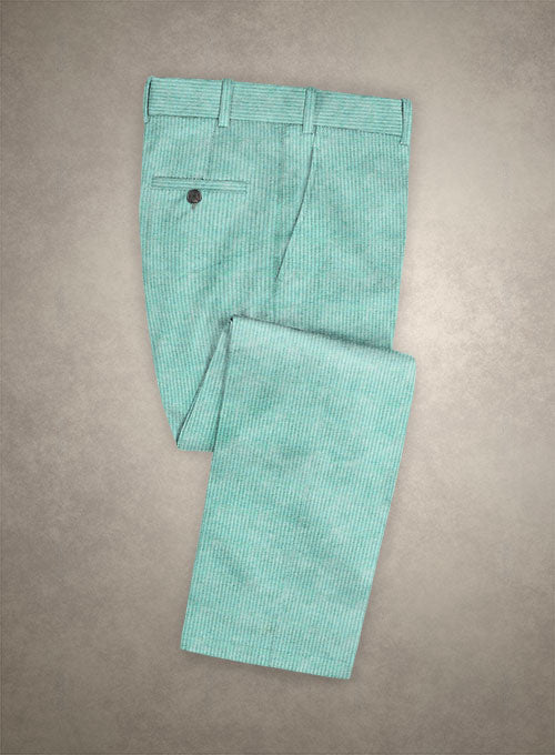 Solbiati Spring Light Blue Corduroy Pants - StudioSuits