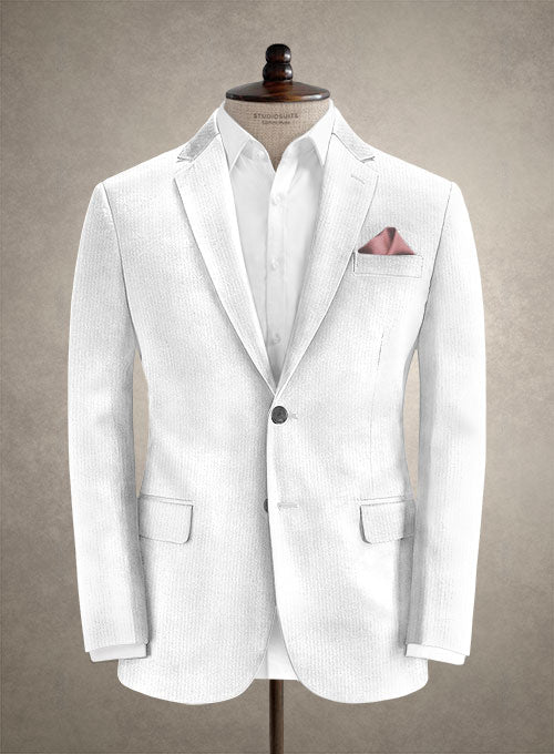 Solbiati White Corduroy Suit - StudioSuits