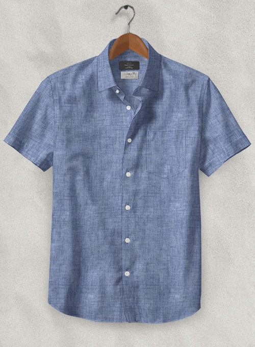 Solbiati Willow Blue Linen Shirt