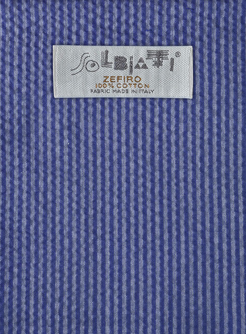 Solbiati Azure Blue Seersucker Suit - StudioSuits