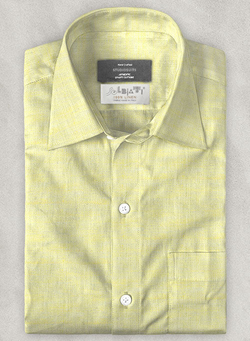 Solbiati Lemon Linen Shirt