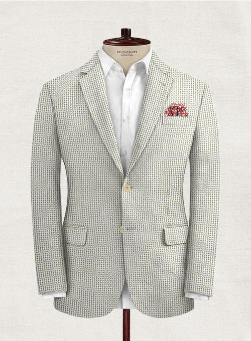 Solbiati Gingham Beige Seersucker Suit - StudioSuits