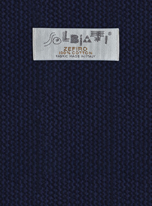 Solbiati Navy Blue Seersucker Suit - StudioSuits