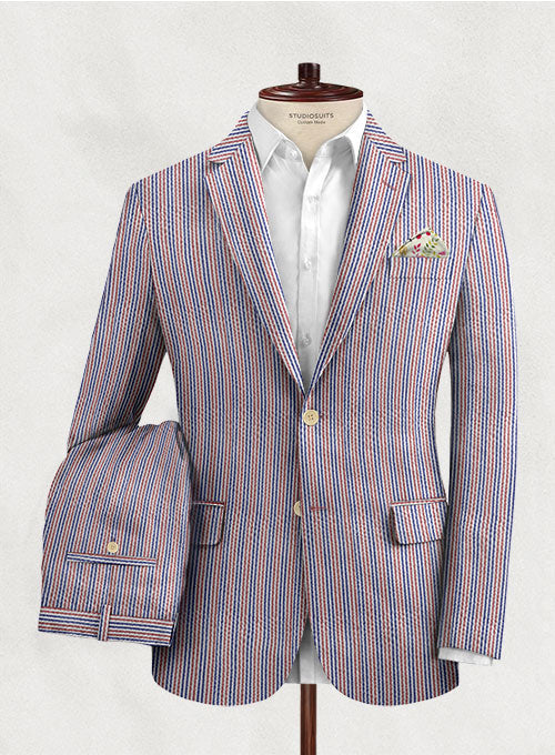 Solbiati Aniera Seersucker Suit - StudioSuits