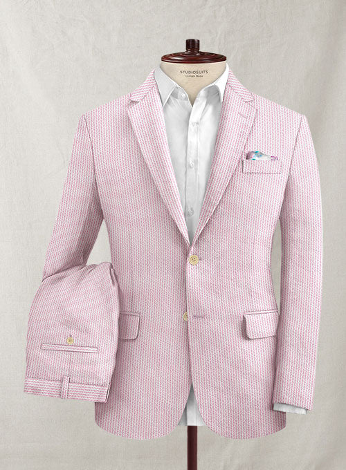 Solbiati Pink Seersucker Suit - StudioSuits