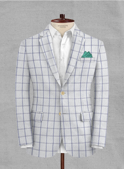 Solbiati White Checks Seersucker Suit - StudioSuits