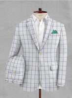 Solbiati White Checks Seersucker Suit - StudioSuits