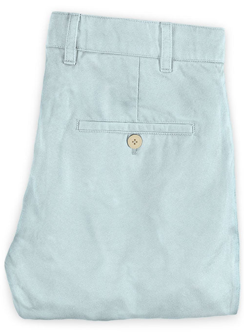 Washed Stretch Summer Weight Spring Blue Chino Pants - StudioSuits