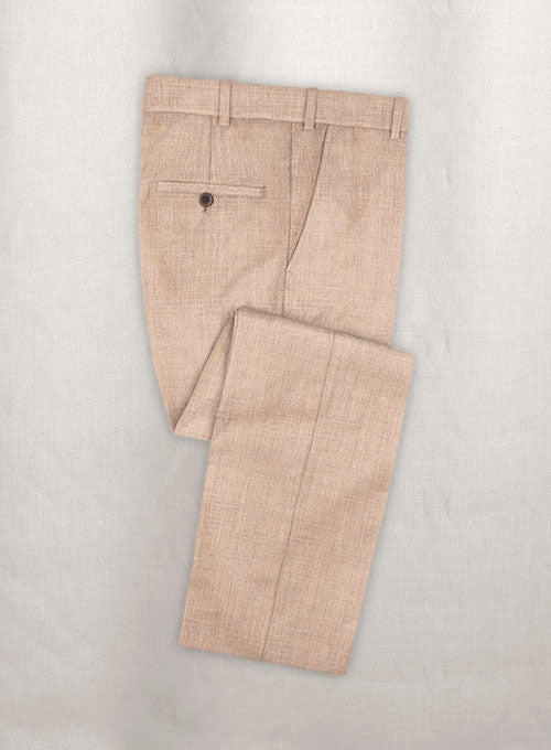 Spring Melange Oyster Pink Wool Suit - StudioSuits