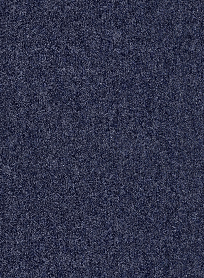 Steel Blue Flannel Wool Suit - StudioSuits