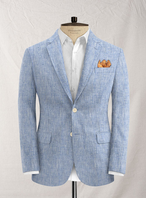 Stockford Blue Linen Jacket - StudioSuits
