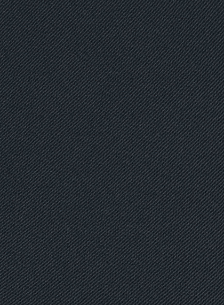 Stretch Summer Weight Navy Blue Chino Pants - StudioSuits