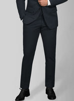 Stretch Summer Weight Navy Blue Chino Suit - StudioSuits