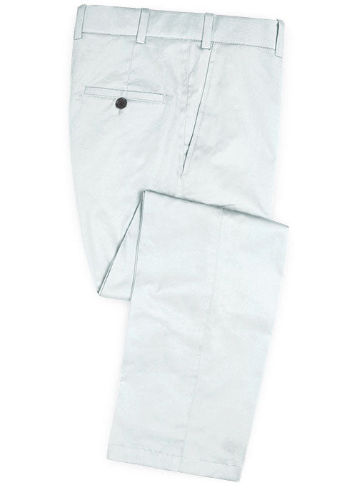 Stretch Summer Weight Sky Blue Chino Pants - StudioSuits