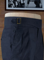 Stretch Summer Weight Royal Blue Chino Gurkha Trousers - StudioSuits