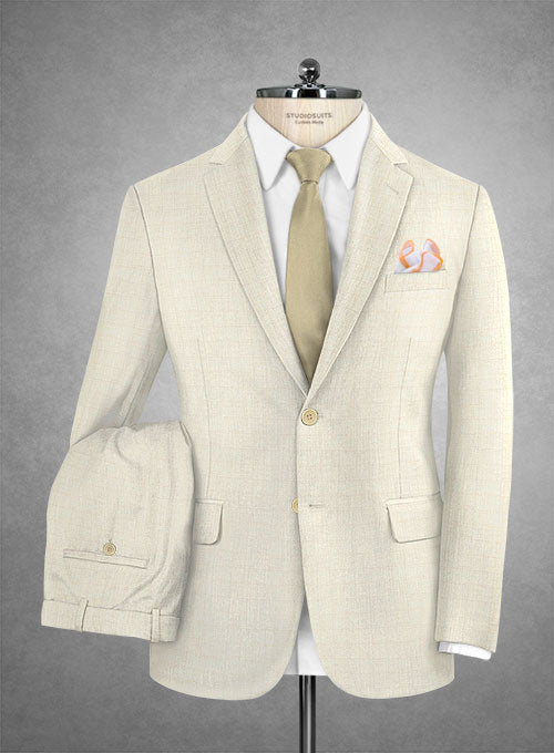 Stretch Boxy Fawn Wool Suit - StudioSuits