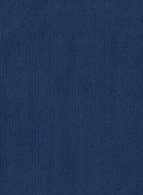 Stretch Cobalt Blue Corduroy Pants - StudioSuits