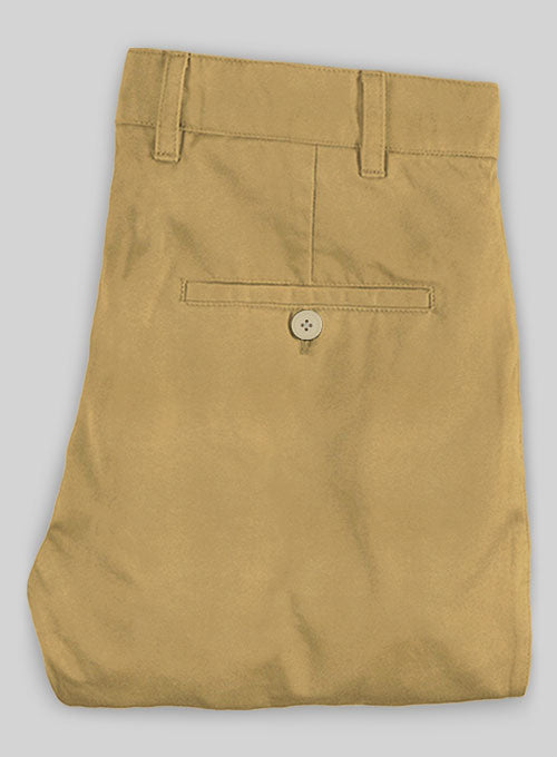 Washed Khaki Stretch Chino Pants - StudioSuits