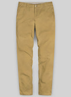 Washed Khaki Stretch Chino Pants - StudioSuits