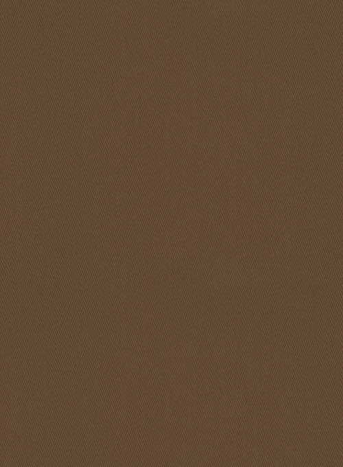 Washed Brown Stretch Chino Pants - StudioSuits