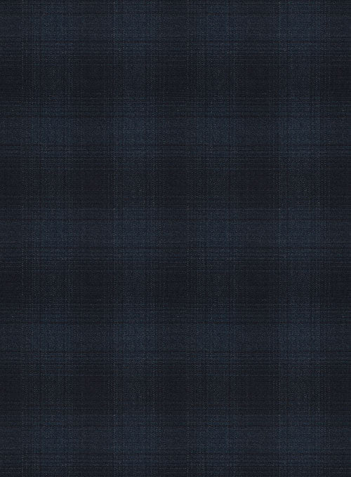 Stretch Scot Blue Wool Jacket - StudioSuits