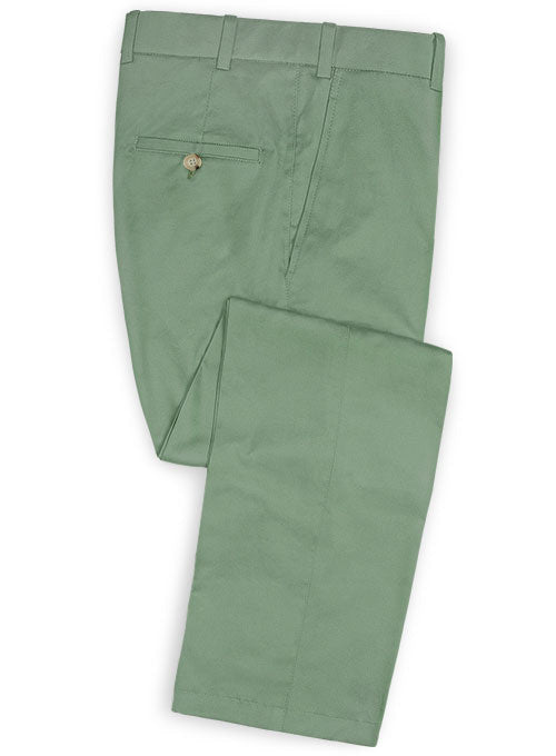 Stretch Summer Weight Spring Green Chino Suit - StudioSuits